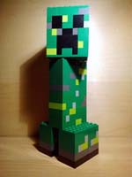 LEGO Creeper from Minecraft  - Click to download .PDF re-assembly instructions.
